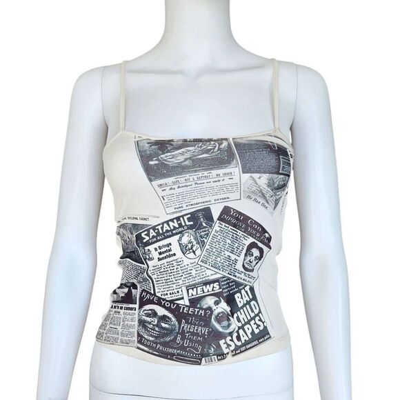 mythsprints rework: breaking news mesh cami - Picture 2 of 9